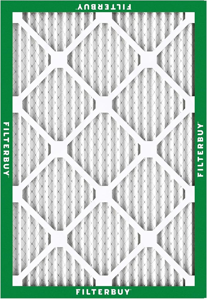 Filterbuy 17.5x21x1 Air Filter MERV 8 Essential Dust & Allergy Defense