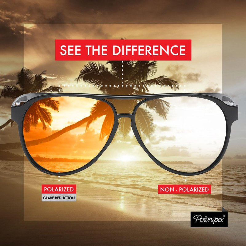 PolarSpex Aviator Sunglasses for Men & Women - Bendable and Polarized Retro Sunglasses - Fashionable Men Shades