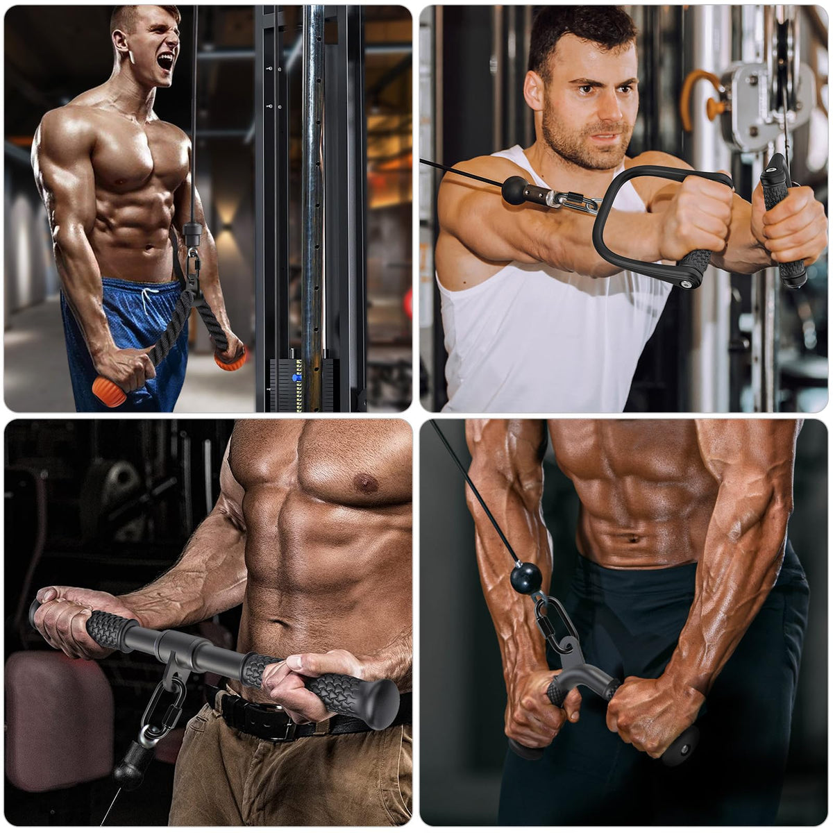 SELEWARE Triceps LAT Pulldown Attachments Weight Machine Accessories