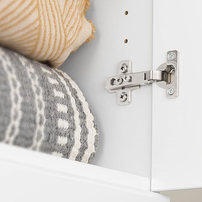 Prepac Elite 65 in. Engineered Wood Narrow Storage Cabinet in White