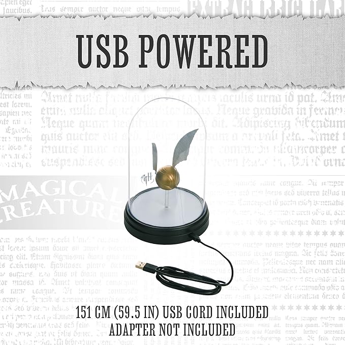 Paladone Harry Potter Levitating Golden Snitch Light, Touch Activated Desk Lamp Accessories, Officially Licensed Harry Potter Decor Gifts & Collectibles