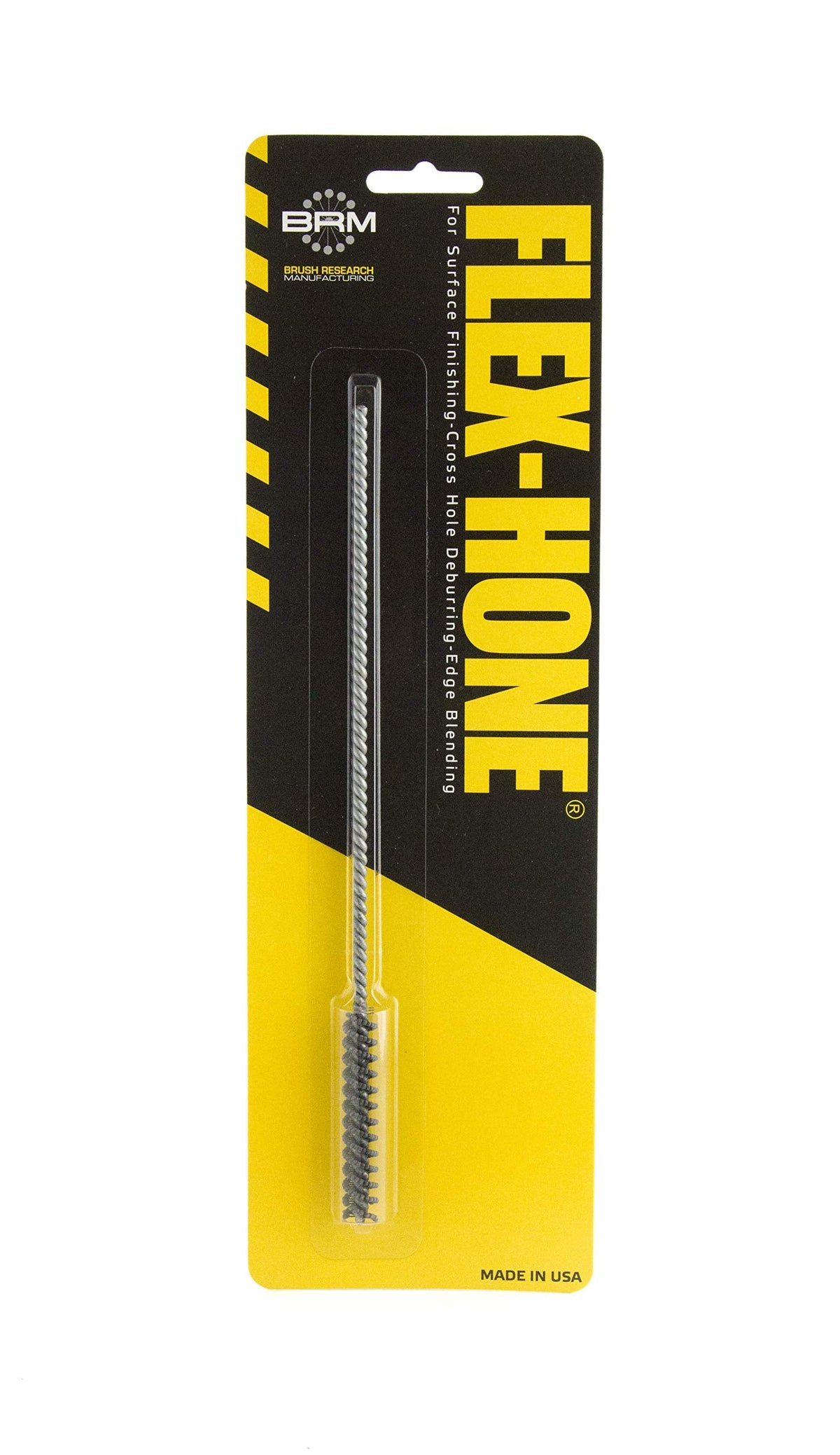 Brush Research BC8M12 FLEX-HONE®, 0.315" (8mm) Diameter, 120 Grit, Silicon Carbide, for Mild Steel, Stainless Steel, Cast Iron and Softer Ferrous Materials