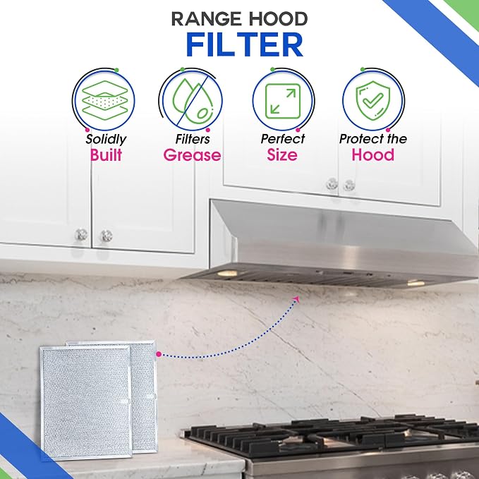 Bagean Stove Hood Vent Filter 11.8" x 14.3" BPS1FA30