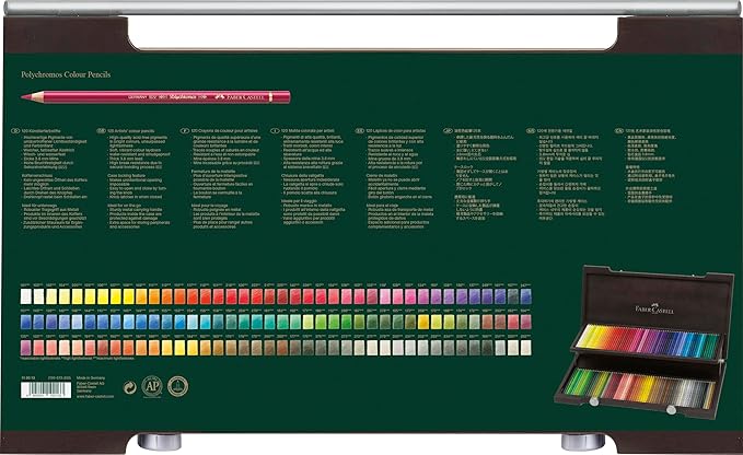 Faber-Castell Polychromos® Artists' Color Pencils - Wood Case of 120