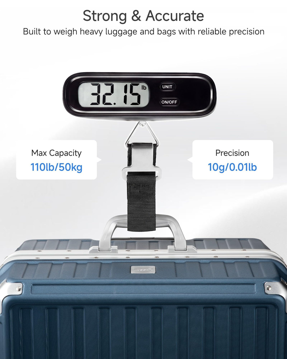 LUGGEX Luggage Weight Scale, Suitcase Scale, Luggage Scale Travel Digital