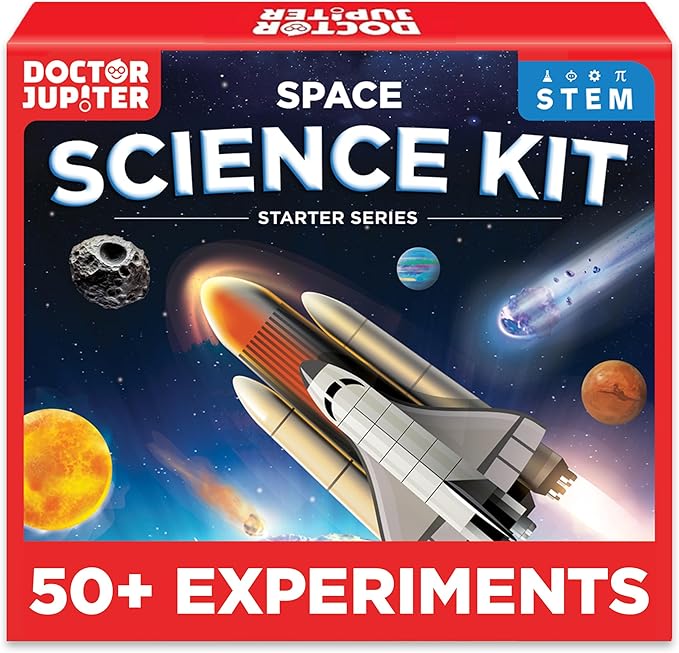 Doctor Jupiter Space Science Toy, Crafts Kit for Kids | Birthday Gifts for Boys 8+ Years Old | STEM Toy with 50+ Experiments | Learning & Educational Kits, Planet Toys