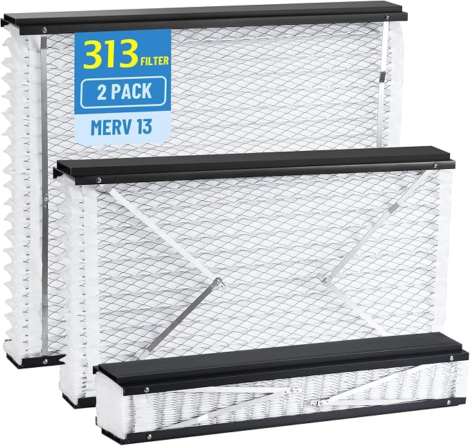 2 Pack 313 Replacement Air Filter, MERV 13 Furnace, Compatible