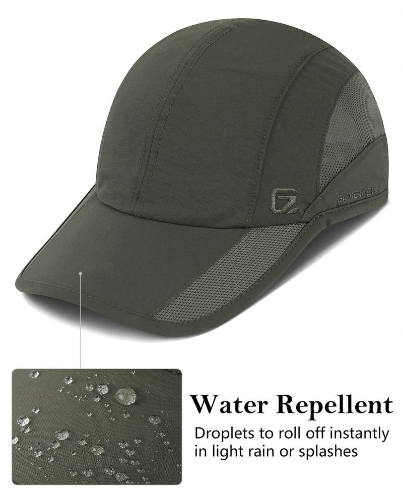 GADIEMKENSD Outdoor Running Hat Men's Cooling UPF50+ Womens Baseball Cap Sport Mesh Sun Hat Trucker Dad Hats Quick Dry Breathable Unstructured for Summer Camping Fishing Hiking Improved Blue L