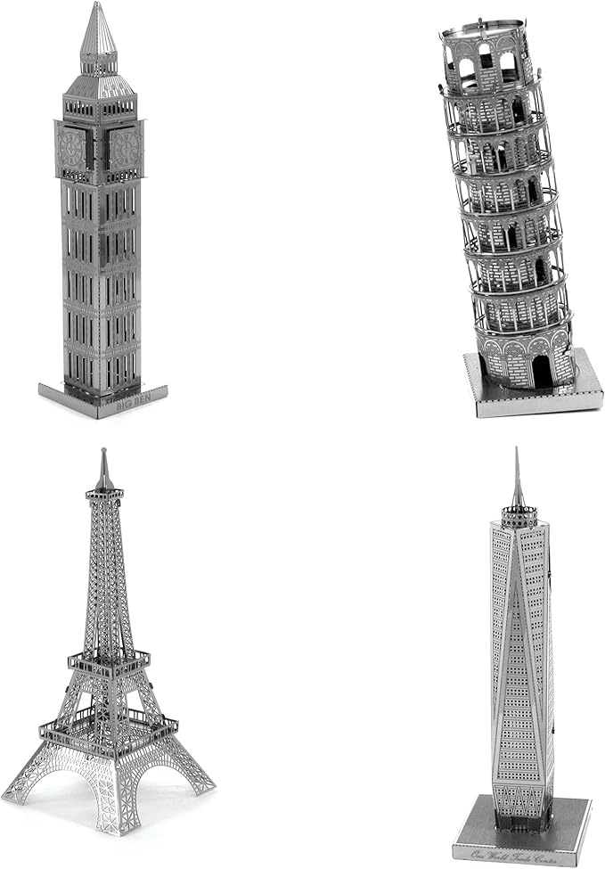 Metal Earth 3D Laser Cut Model - 4 Landmarks Set