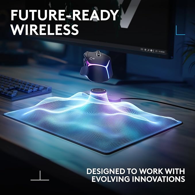 Logitech G502 X Plus Lightspeed Wireless Gaming Mouse + Powerplay 2 Wireless Charging Mouse Pad Bundle - White