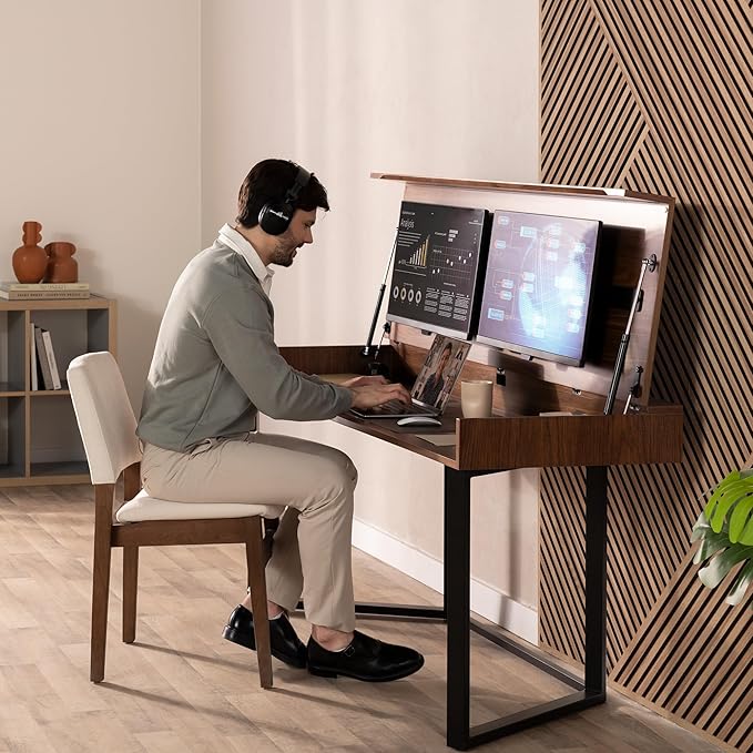Transformer Table to Desk – Expandable Dining Table to Computer Desk, Work-from-Home Office Desk, Gaming Desk, Study Desk, Space-Saving Adjustable Furniture (1 Unit)