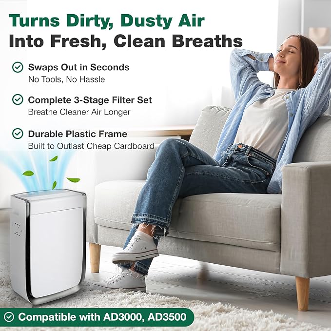 Air Purifier Filter Replacement – Compatible