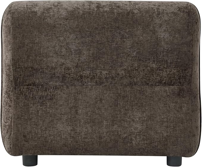 Christopher Knight Home Milio Modern Accent Chair with Ottoman Foot Rest, Wooden Frame Club Chair and Ottoman, Comfy Living Room Lounge Chair with Coffee Table, Single Sofa and Footstools, Brown