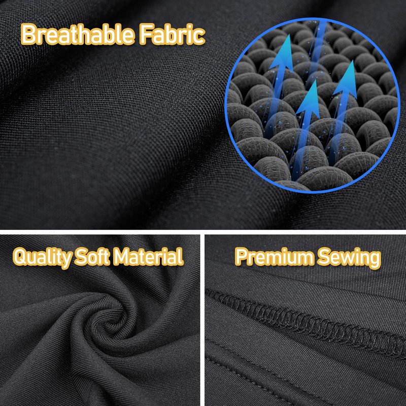 TICONN Neck Gaiter Face Cover Scarf, Neck Warmer Breathable Sun & Wind-proof for Skiing Fishing Hiking Cycling (Quick Dry, Black)