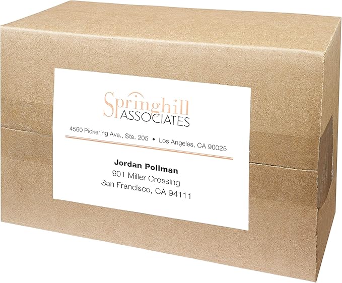 Avery Printable Shipping Labels, 4" x 6", White, 20 Blank Address Labels (05292) (Pack of 2)