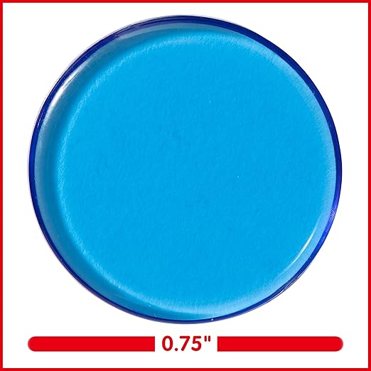 edxeducation Transparent Counters | Set of 500 | Math Manipulatives for Kids | Assorted Colors | 3/4 in | Counting, Sorting, Light Table, Bingo Chips and more