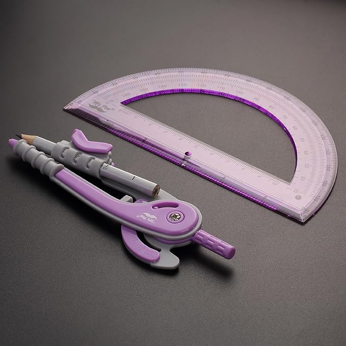 Mr. Pen- Compass and Protractor Set, Math Compass for Geometry and Drawing