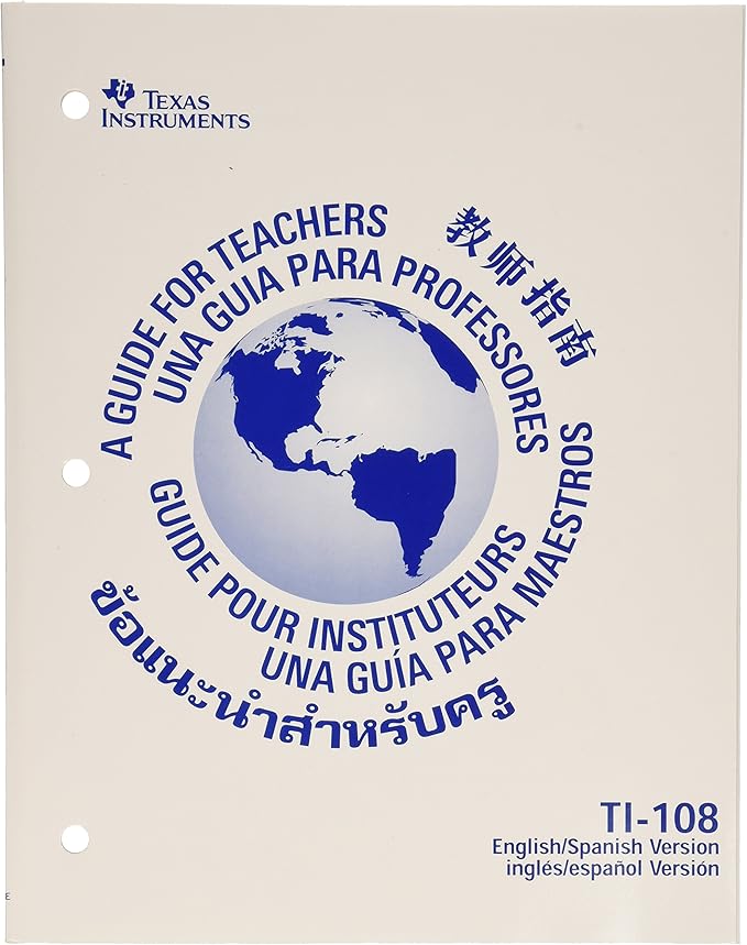 Texas Instruments TI-108 Solar Power Calculator/Teacher’s Kit (set of 10)