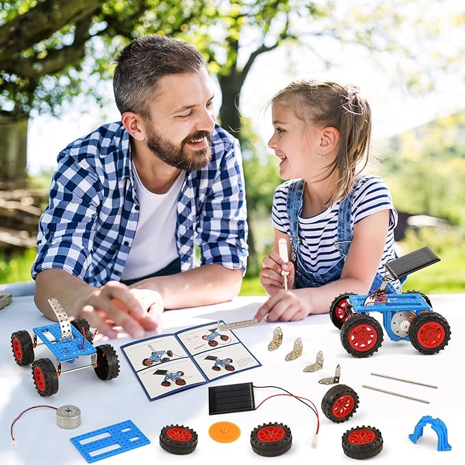 Bulk STEM Solar Robot Kits, STEM Building Toys for 8 9 10 12 13 Year Old Boys Girls Crafts, Robotics Science Kits for Kids 8-12 8-10 12-14, Classroom School Gifts Engineering Coding Motor Car Projects
