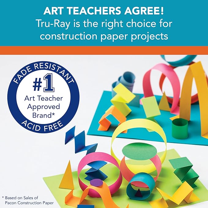 Tru-Ray® Construction Paper, 50% Recycled, 12" x 18", Pink, Pack Of 50