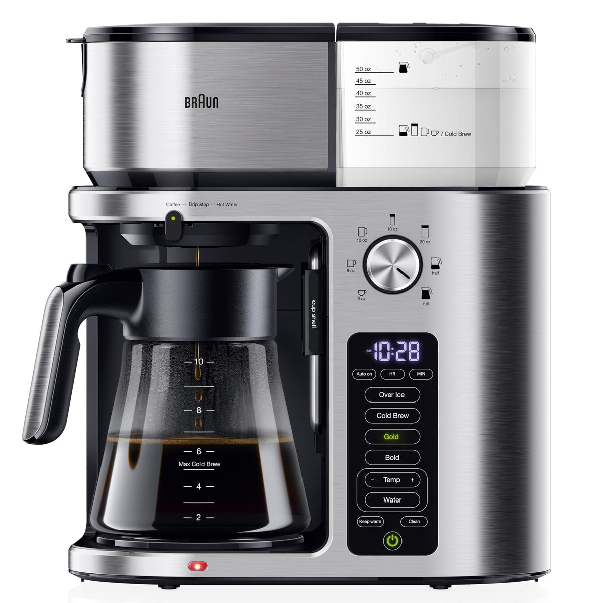 Braun KF6050WH BrewSense Drip Coffee Maker, White