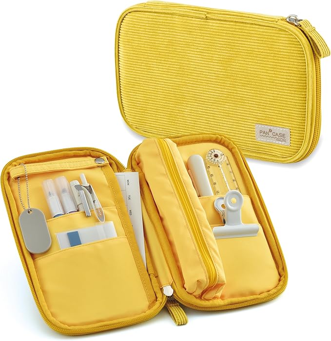 KOKUYO Slim Pencil holder Pouch (Yellow)