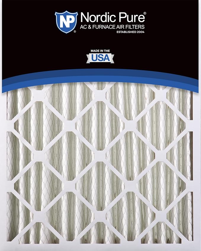 Nordic Pure 16x25x4 Pleated MERV 13 Air Filters 6 Pack