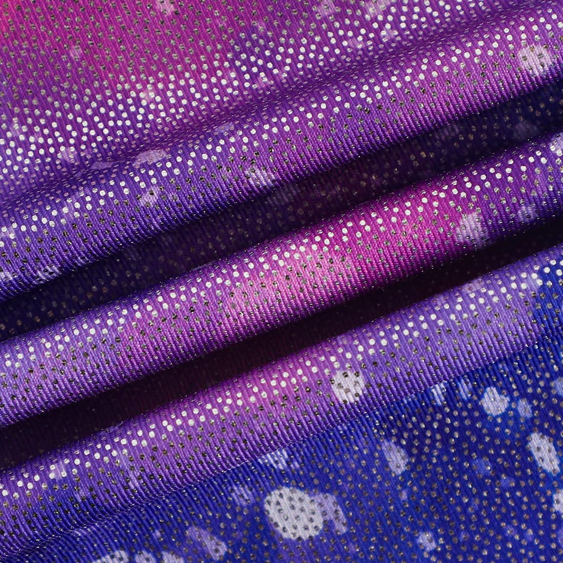 HOZIY Little Girls Gymnastics Leotards with Shorts Size 7-8 Years 7/8 Rainbow Purple Pink Biketards Stars Starry Tumbling Outfits Sparkly Milky Way Galaxy Leotardos Para Gimnasia Ninas