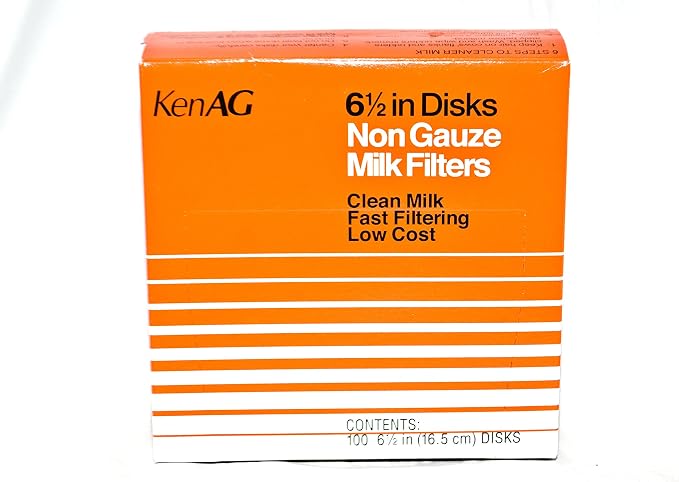 6-1/2" Milk Filter Disks Non-Gauze 100pk