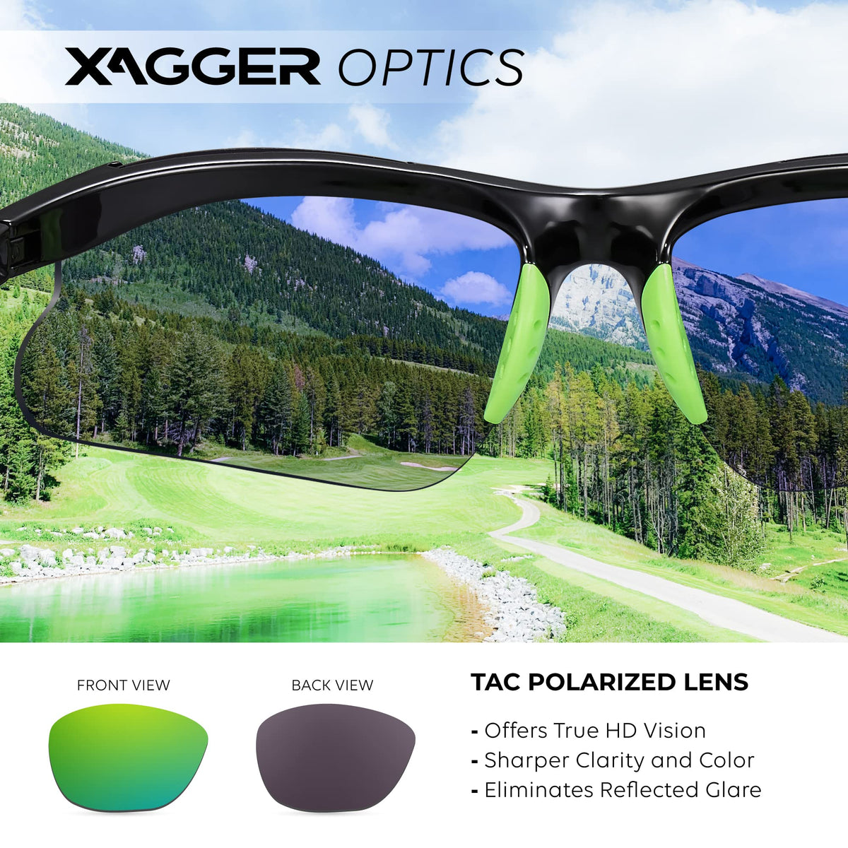 Xagger Kids Youth Polarized Sports Sunglasses for Boys Girls Baseball Softball Glasses TR90 Frame