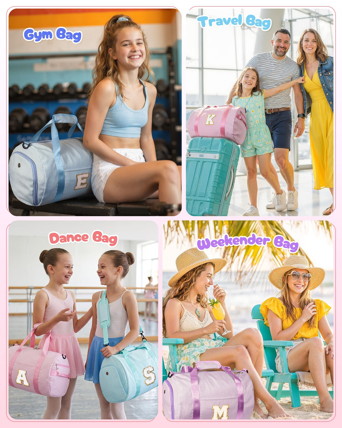 Vogewood Gift for 4 Year Old Girl, Girls Travel Duffle Bag, Kids Duffle Bag