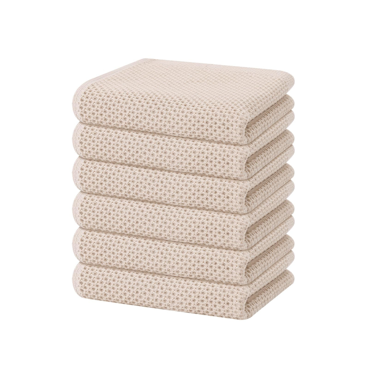 Homaxy 100% Cotton Waffle Weave Kitchen Dish Cloths, Ultra Soft Absorbent Quick Drying Dish Towels, 12 x 12 Inches — 12 x 12 - 12 Pack — 13 X 28 - 6 Pack