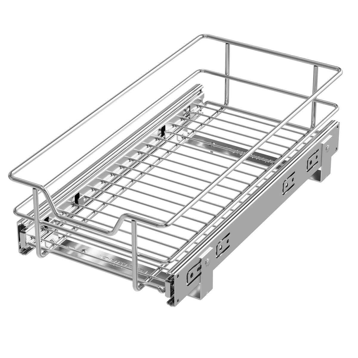 Pull Out Cabinet Organizer 18" W X 22" D, Chromed, Full Slide Out Drawers