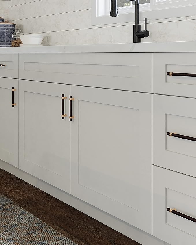 Design House Brookings Shaker Fully Assembled Wall Kitchen Cabinet W3336, 33 W x 12 D x 36 H, Painted White, Solid Wood, Design House, 569129