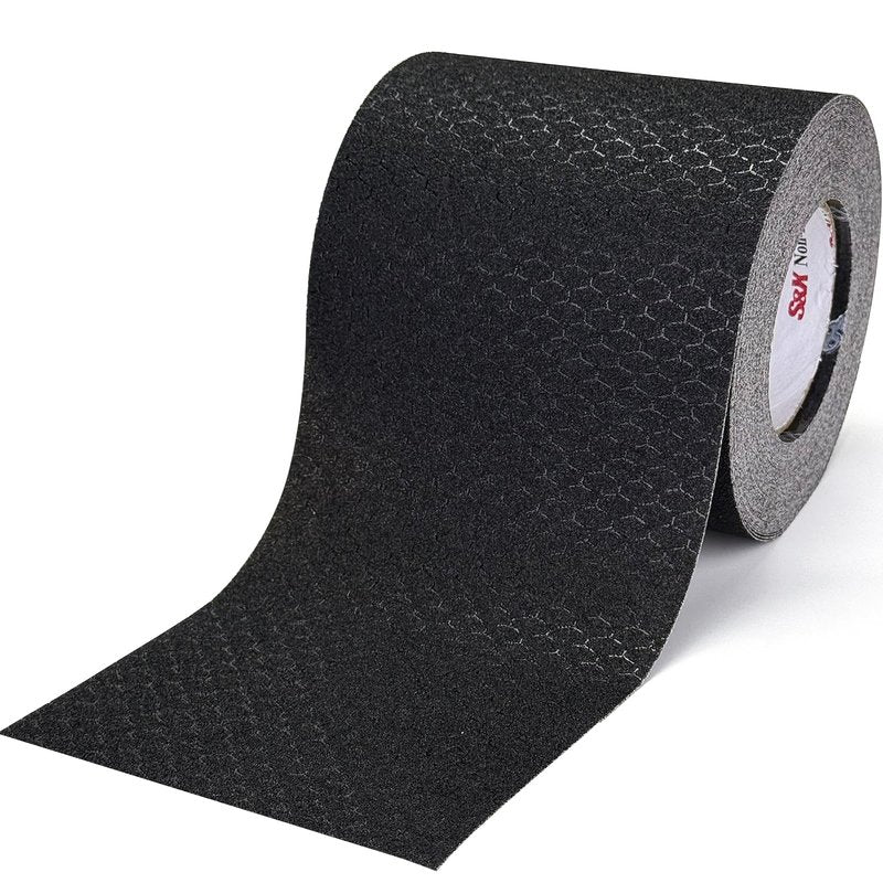 S&X Anti Slip Tape 6" x 60' Premium High Traction Non Skid Tape for Outdoor Stairs, Decks, Ramps - Waterproof & Durable