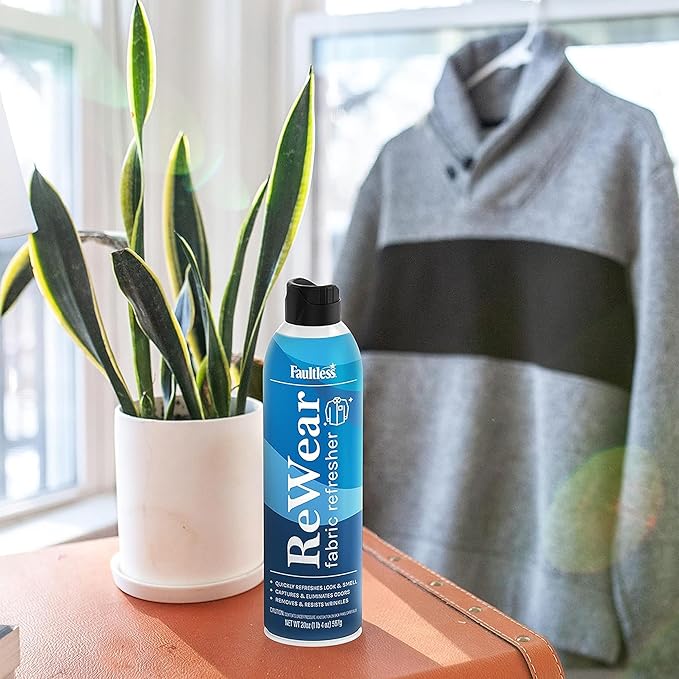ReWear Fabric Refresher Multipack (12-Pack) - Full-Size 20 oz. Bottles for Wrinkle & Odor Removal, Quick-Drying Fabric Care