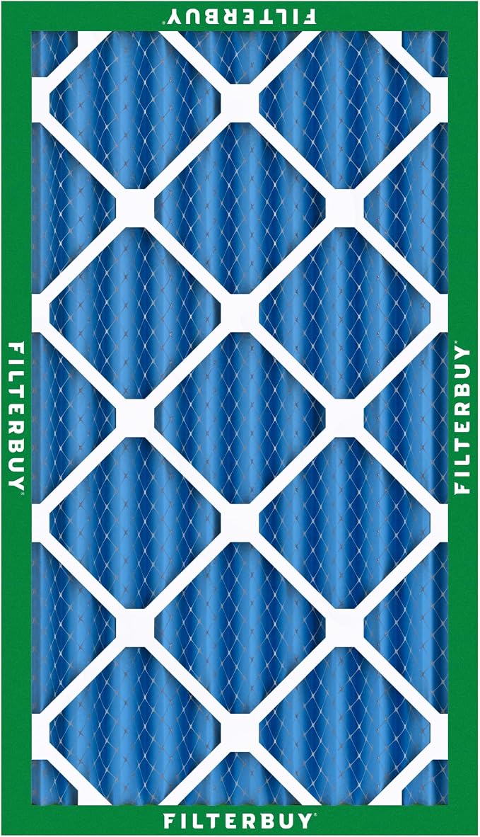 Filterbuy 14x25x4 Air Filter MERV 13 Optimal Smoke & Allergy Defense,