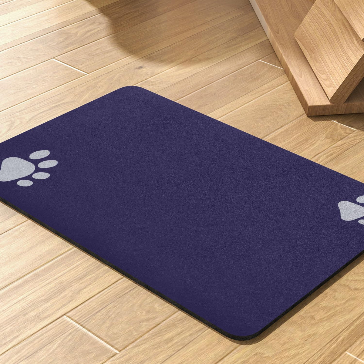 PADOOR Pet Feeding Mat-Absorbent Dog Mat for Food and Water Bowl-No Stains Quick Dry Water Dispenser Mat-Dog Accessories Pet Supplies-Bowl for Messy Drinkers（Darkgrey,17"x28"）