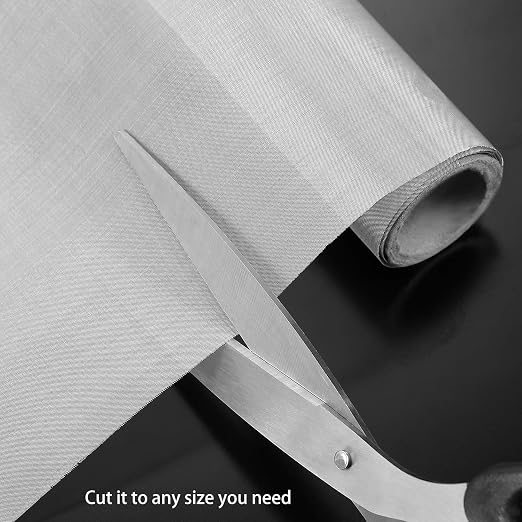 2 Packs 304 Stainless Steel Woven Wire 120 Mesh Fine Screen Mesh Steel Woven