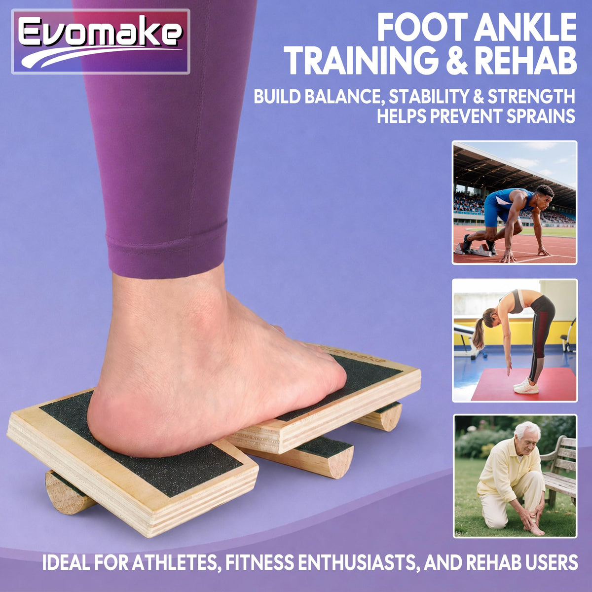 Ankle Balance Board, Ankle Strengthener, Foot Arch Stretcher AKS26H