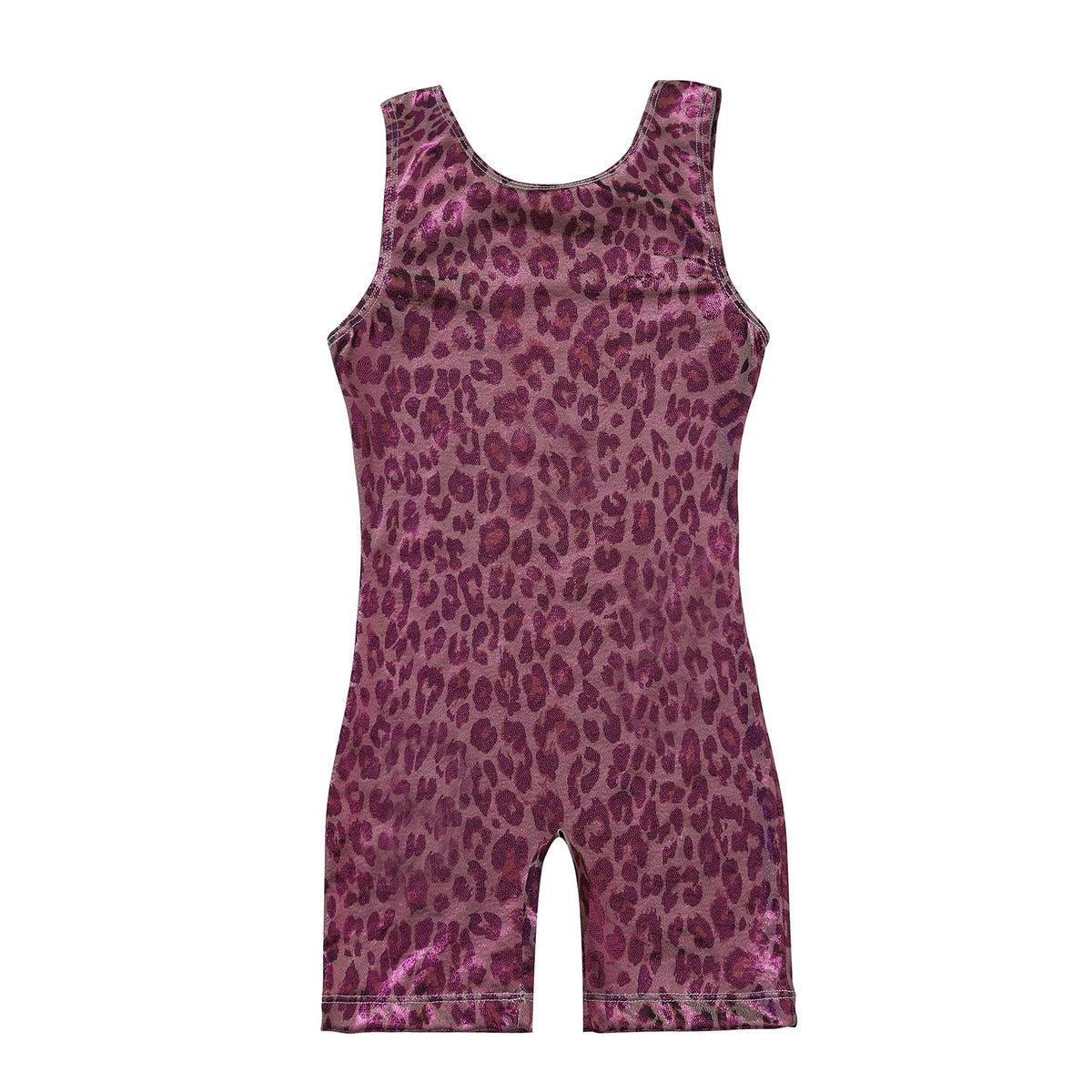 Phineein Leotards for Girls Gymnastics - Toddler Dance Biketards Spotted Pink Leopard Athletic Dance Wear, 4/5
