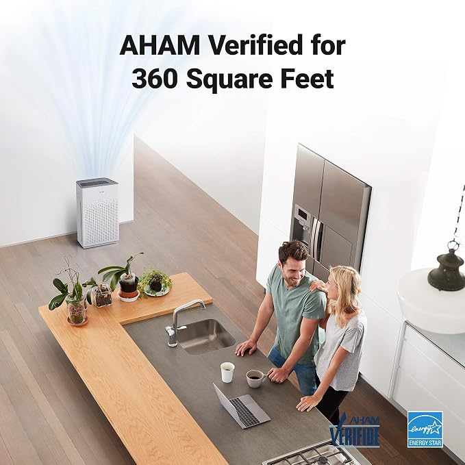 WINIX AM90 Air Purifier for Home Large Room Up to 1740 Ft² in 1 Hr