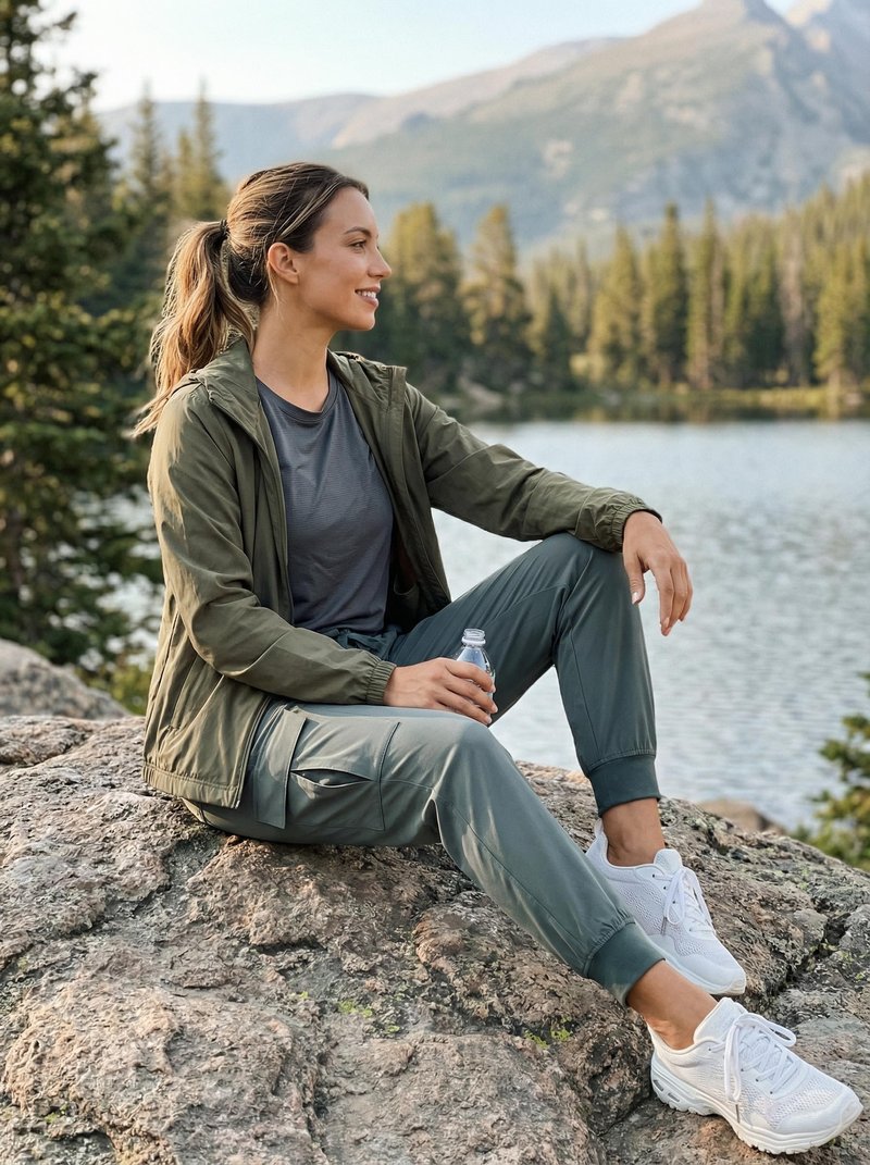 Libin Women's Cargo Joggers Lightweight Quick Dry Hiking Pants Athletic Lounge Casual Travel, Metropolis Gray M