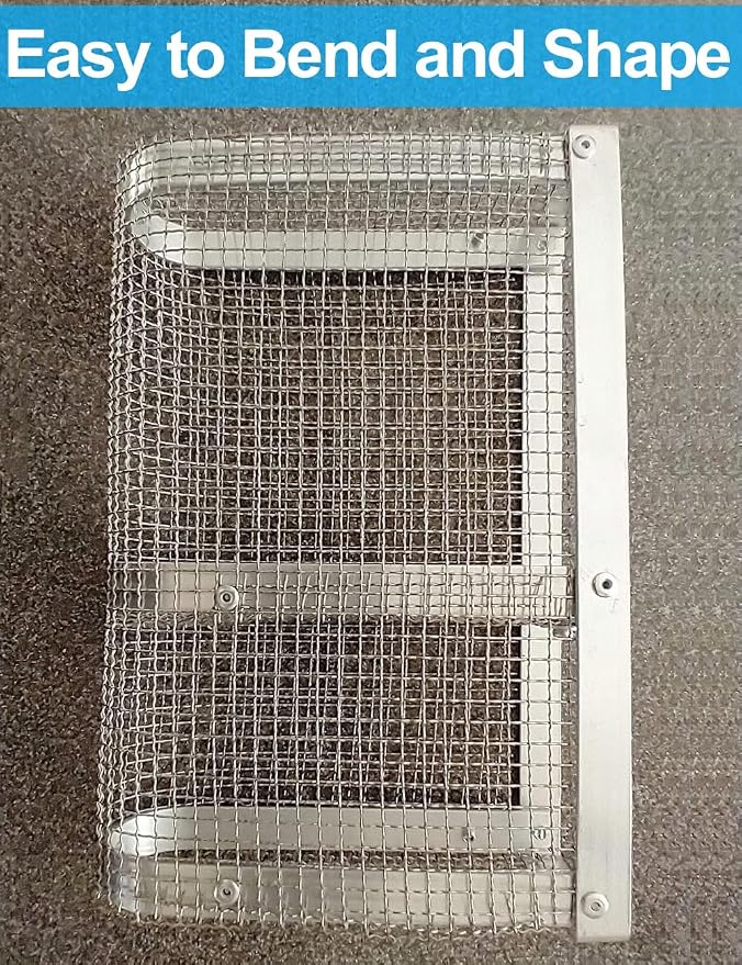 4Pack 5Mesh 10'' x 14'' Wire Mesh Screen, 304 Stainless Steel Anti-Rusted Mesh