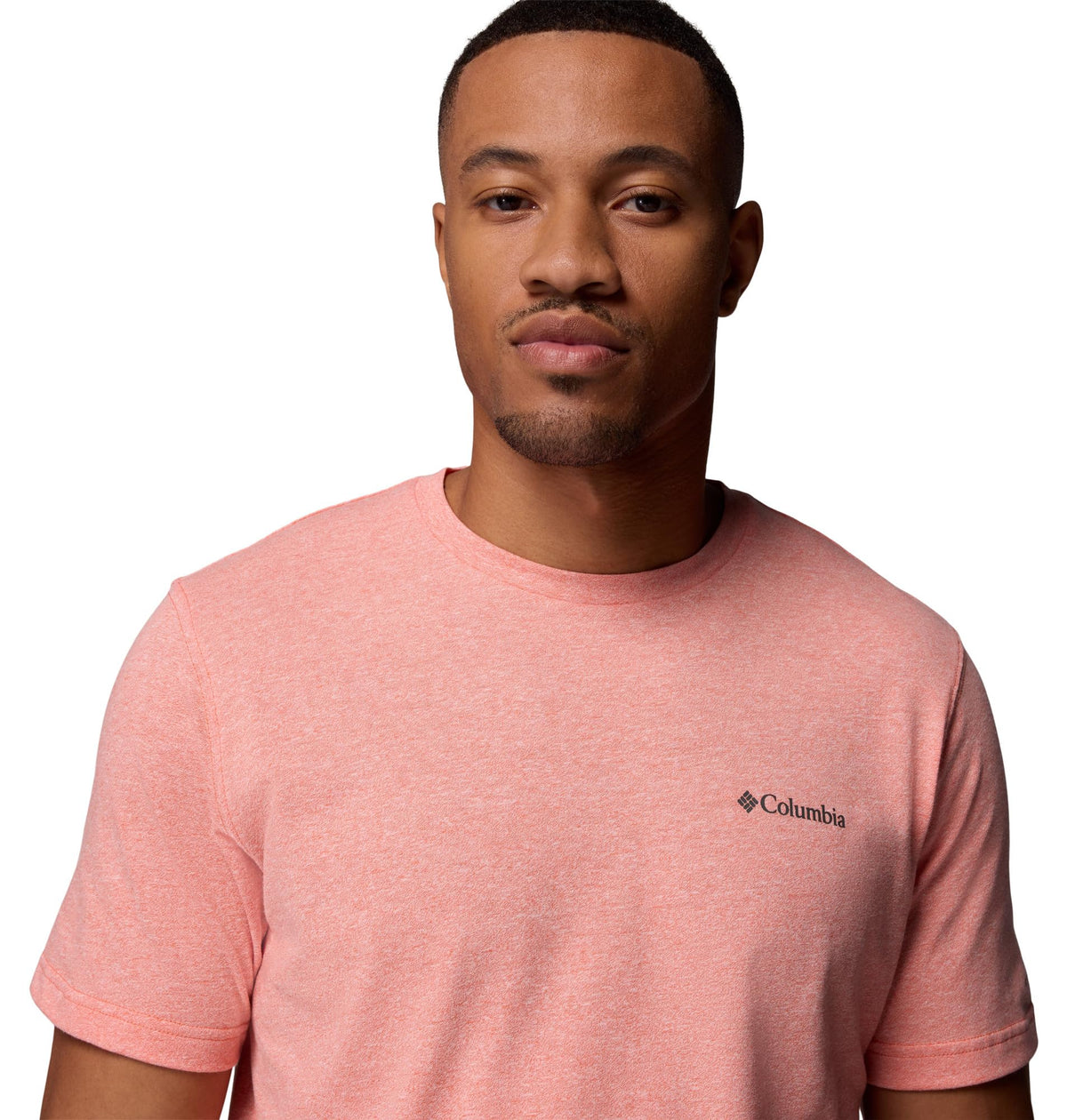 Columbia Mens Thistletown Hills Short Sleeve T-Shirt, Zing Heather, Large