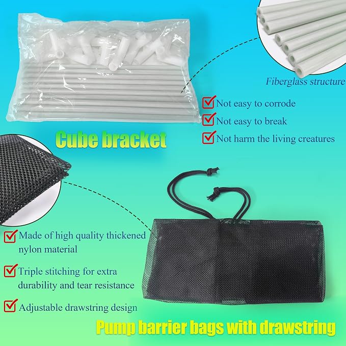 10 inch Large Pond Pump Filter Upgraded 2.0, Extended Anti-Clogging Outdoor