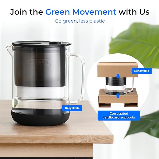 Waterdrop Glass Water Filter Pitcher