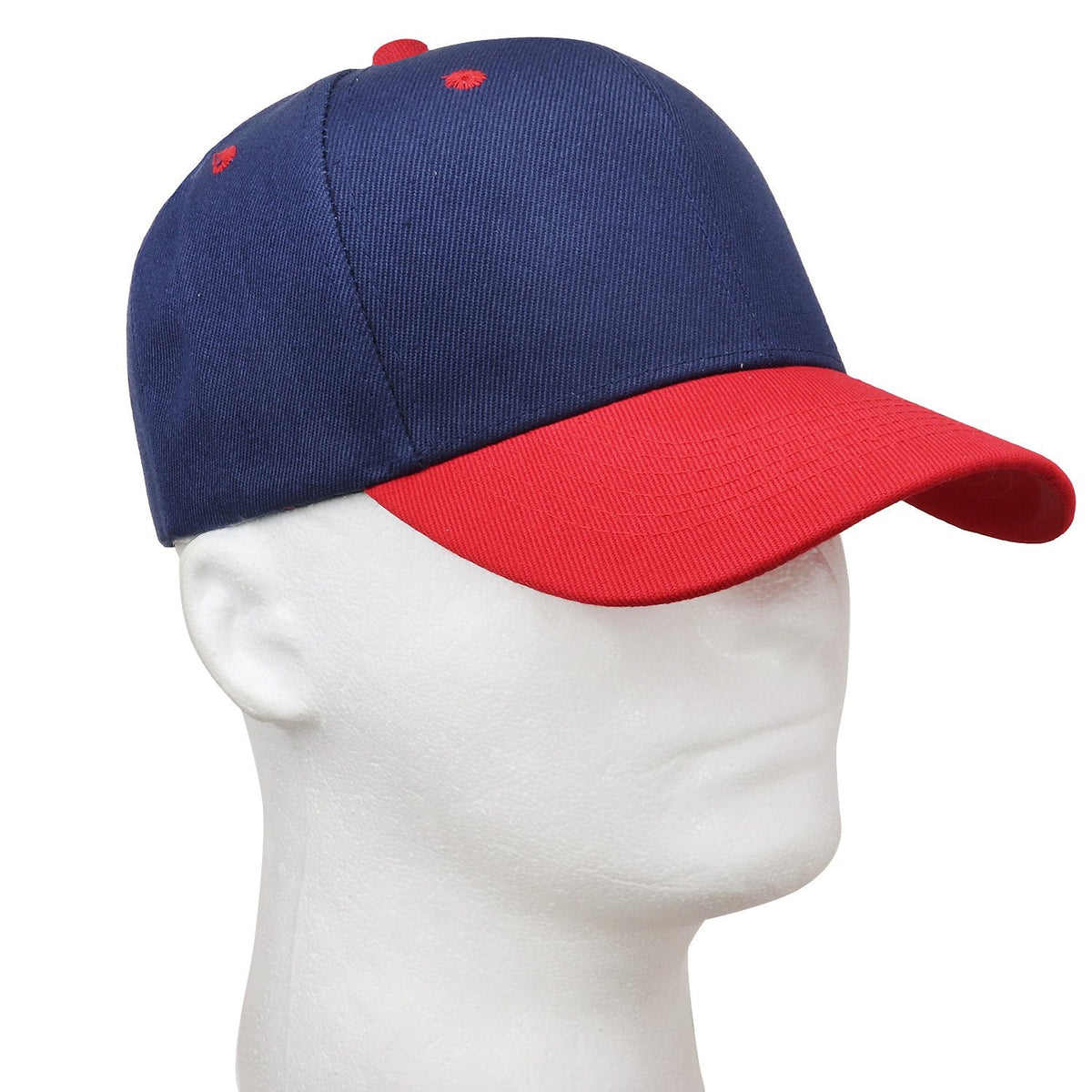 Falari Baseball Cap Adjustable Size for Running Workouts and Outdoor Activities All Seasons (2pk Black & Navy/Red)