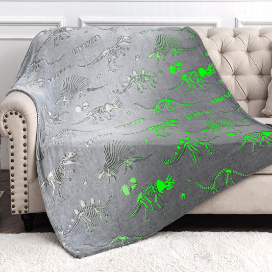 Gaming Blanket Gifts Toys for Boys - Glow in The Dark Game Controller Gamer Throw for Kids Age 1-14 Year Old Teens Child Toddler Son Birthday Christmas Valentines Easter Party Favors Presents 50"x60"
