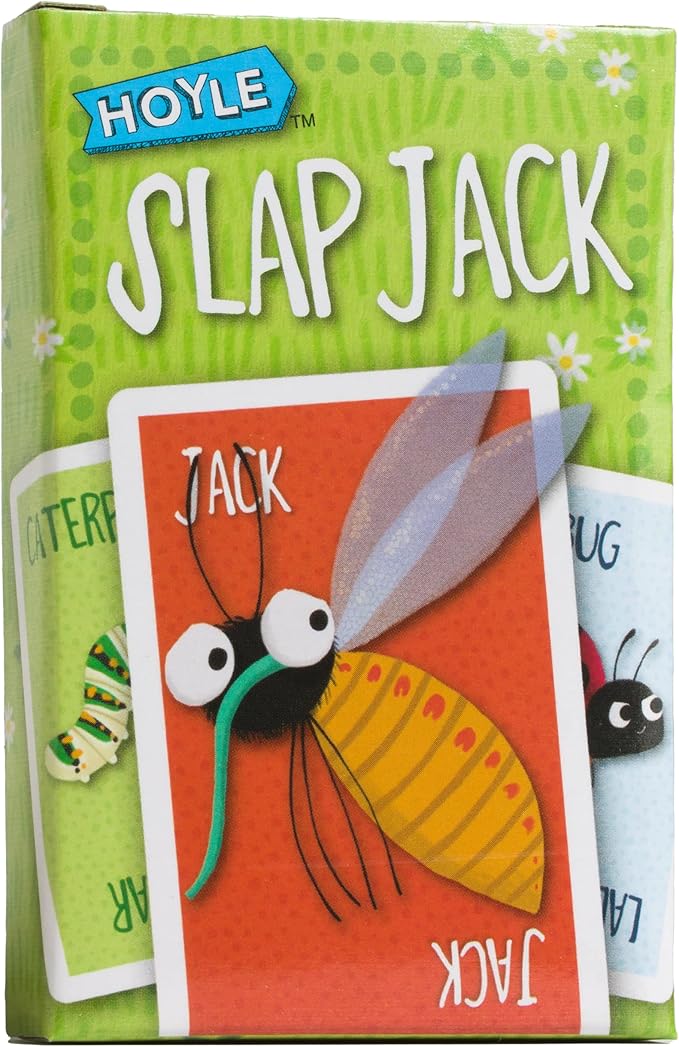 Hoyle 6-in-1 Kids Card Game Pack, 6 Fun Preschool Games in 1: Matching, Memory, Go Fish, Crazy Eights, Old Maid, Slap Jack, Ages 3+